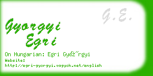 gyorgyi egri business card